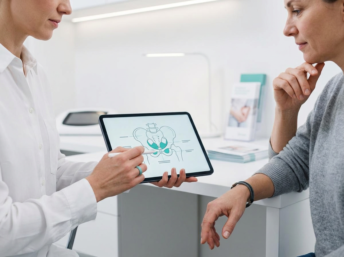 Explicación médica durante una consulta